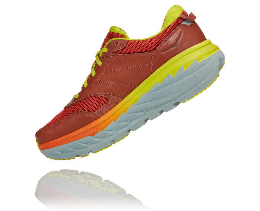 Hoka One One ランニングシューズ メンズ 赤 - Bondi L - BM5029781